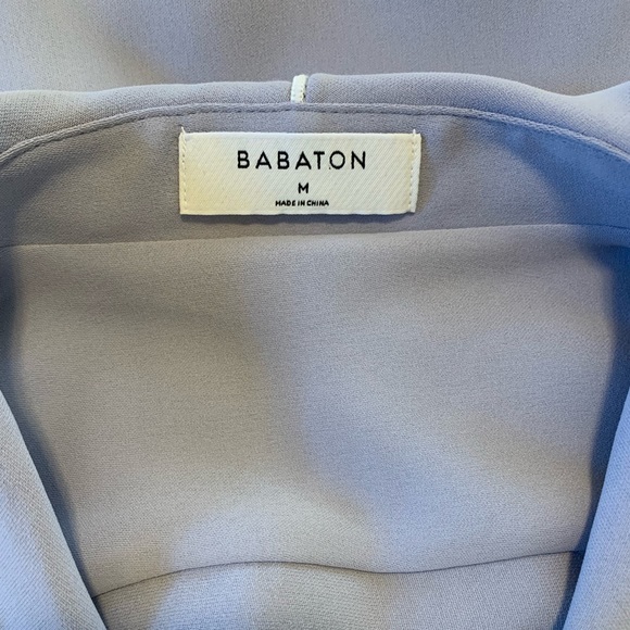 Aritzia Babaton Rena Shirt in Gray Size Medium New With Tags NWT - Picture 8 of 15